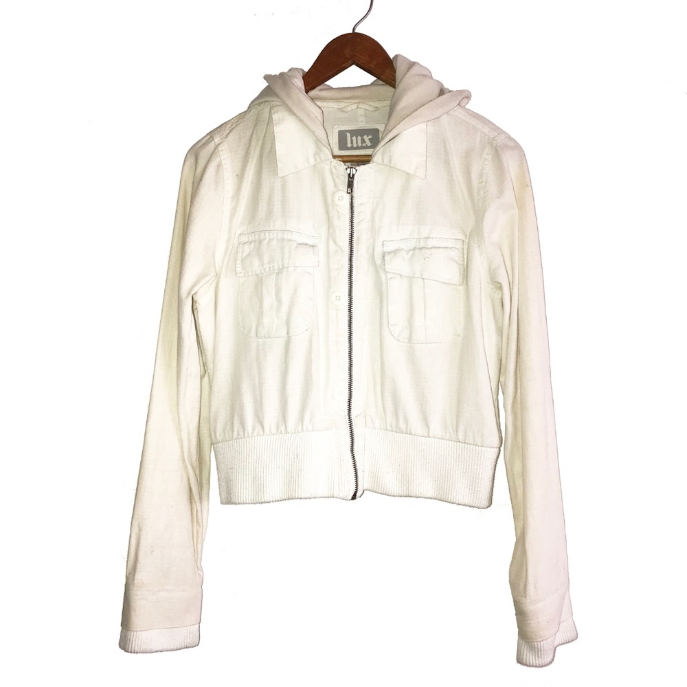 Vintage / LUX Urban Outfitters Hoodie Crop Jacket